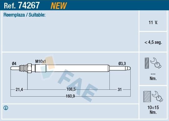 Glow Plug 74267