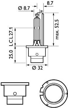 Bulb Xenon WhiteVision gen2 85122WHV2S1 - image 3