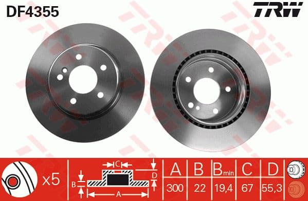 Brake Disc DF4355
