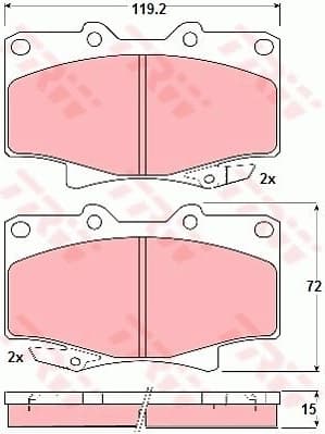 Brake Pad Set, disc brake GDB1154