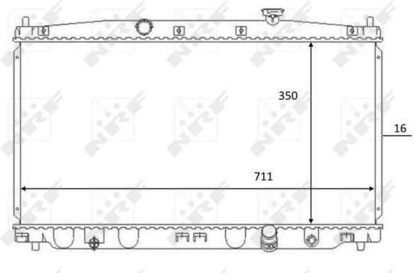 Radiator, engine cooling 59066