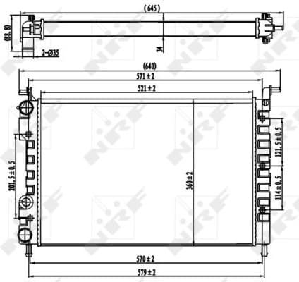 Radiator, engine cooling 58219 - image 2