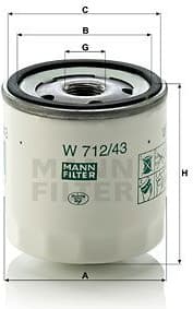 Oil Filter W712/43
