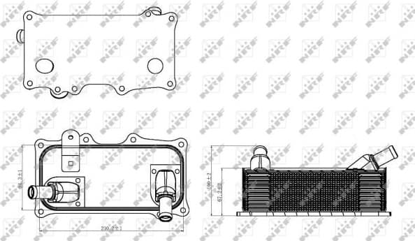 Oil Cooler, engine oil 31318