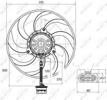 Fan, engine cooling 47373