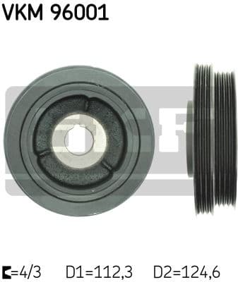 Belt Pulley, crankshaft VKM 96001