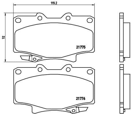 Brake Pad Set, disc brake PRIME LINE P83025