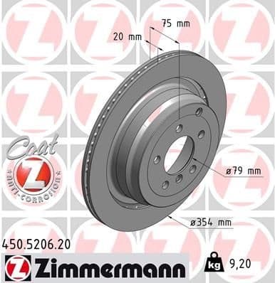 Brake Disc COAT Z 450.5206.20