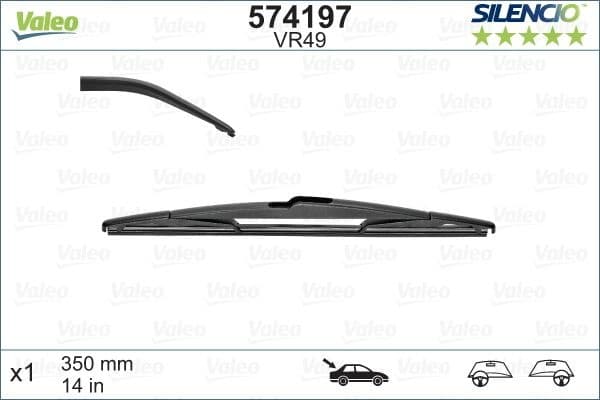 Wiper Blade SILENCIO REAR 574197