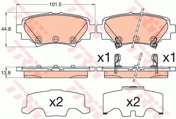 Brake Pad Set, disc brake GDB3593