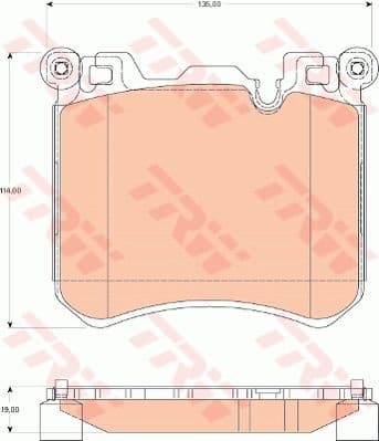 Brake Pad Set, disc brake GDB1826
