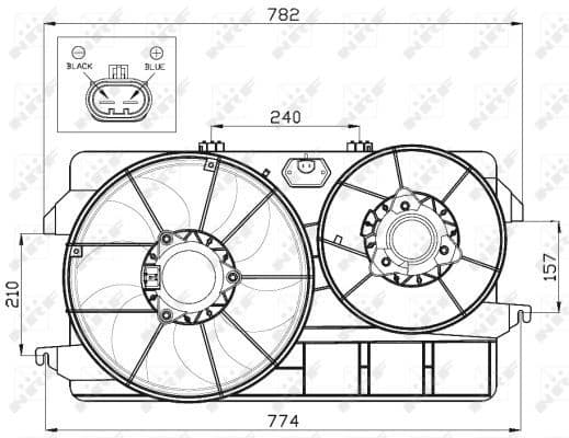 Fan, engine cooling 47452