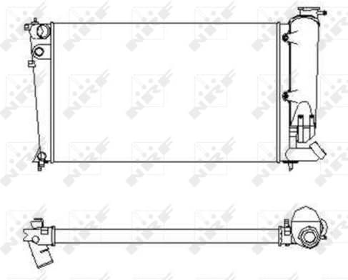 Radiator, engine cooling 58922