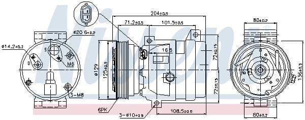 Compressor, air conditioning ** FIRST FIT ** 89121