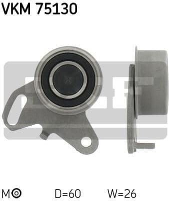Tensioner Pulley, timing belt VKM 75130