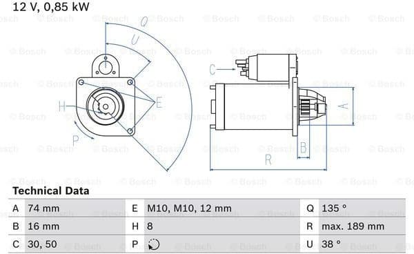 Starter 0986014991 - image 2