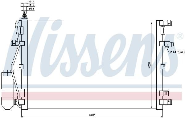 Condenser, air conditioning ** FIRST FIT ** 94937