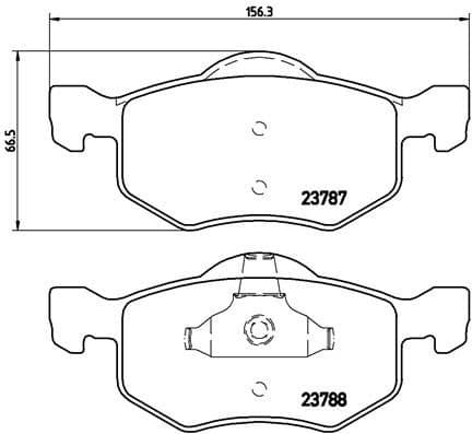 Brake Pad Set, disc brake PRIME LINE P24056