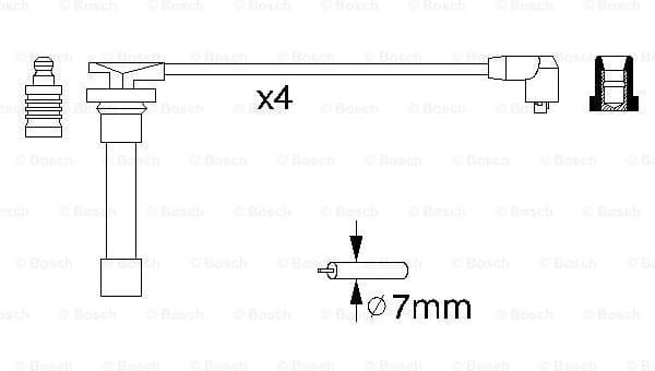 Ignition Cable Kit 0986356721 - image 5