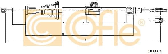 Cable Pull, parking brake 10.8063 - image 2