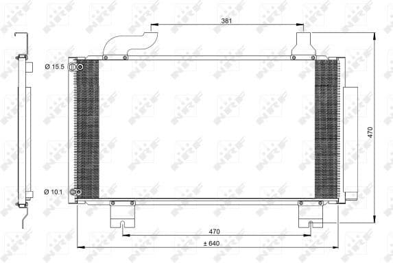 Condenser, air conditioning EASY FIT 350097