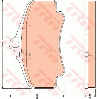 Brake Pad Set, disc brake GDB1777