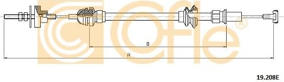 Cable Pull, clutch control 19.208E