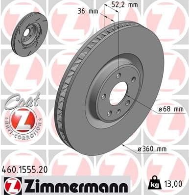 Brake Disc COAT Z 460.1555.20