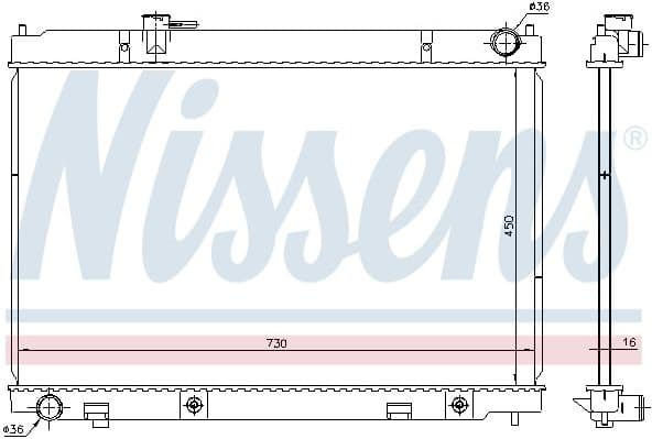 Radiator, engine cooling 681214