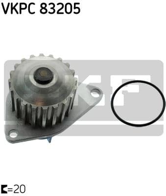Water Pump, engine cooling VKPC 83205