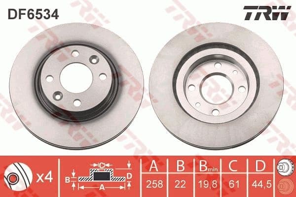 Brake Disc DF6534