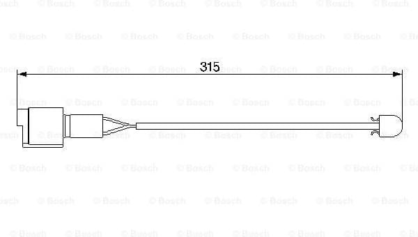 Warning Contact, brake pad wear 1987474951 - image 2