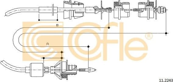 Cable Pull, clutch control 11.2243