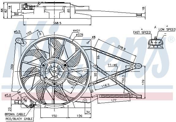 Fan, engine cooling 85185