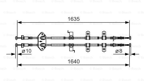 Cable Pull, parking brake 1987482054