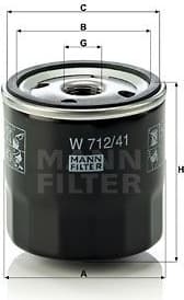 Oil Filter W712/41