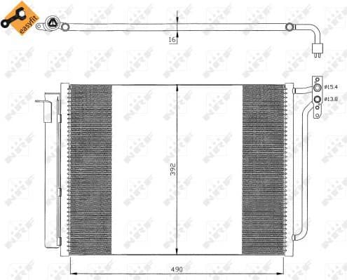 Condenser, air conditioning EASY FIT 35406