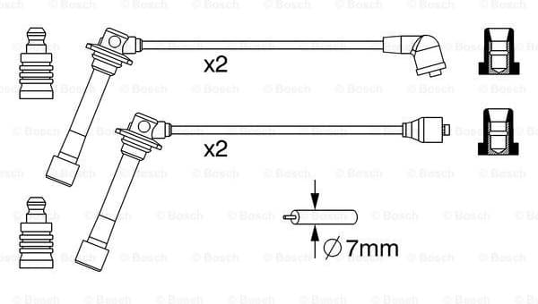 Ignition Cable Kit 0986357241 - image 5