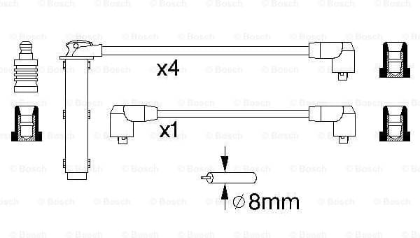 Ignition Cable Kit 0986356802 - image 5