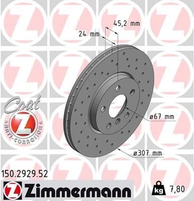 Brake Disc SPORT BRAKE DISC Z 150.2929.52