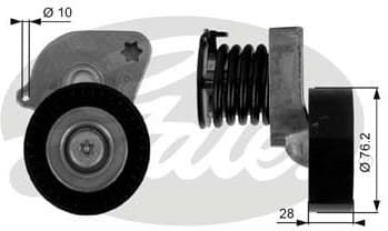 Belt Tensioner, V-ribbed belt DriveAlign™ T38346