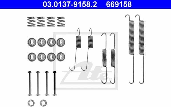 Accessory Kit, brake shoes 03.0137-9158.2