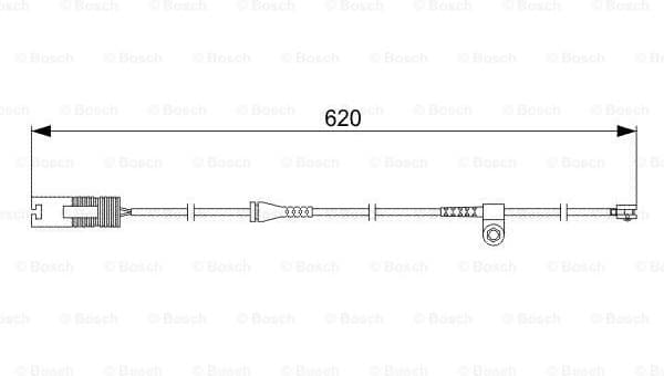 Warning Contact, brake pad wear 1987474955 - image 2