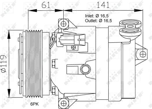 Compressor, air conditioning EASY FIT 32021