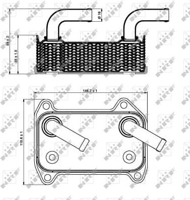 Oil Cooler, engine oil 31295