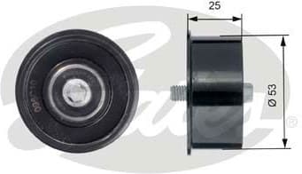 Deflection Pulley/Guide Pulley, timing belt PowerGrip™ T42122
