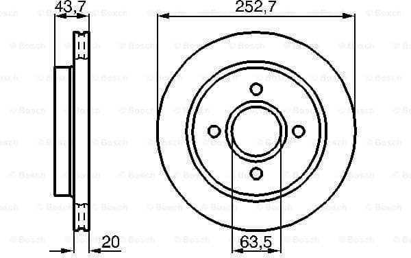 Brake Disc 0986478605 - image 6
