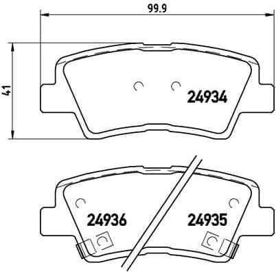 Brake Pad Set, disc brake PRIME LINE P30047