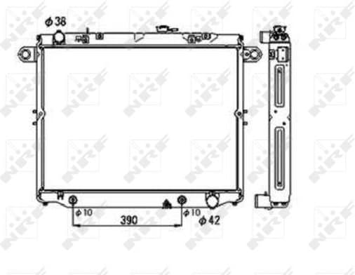 Radiator, engine cooling 53706
