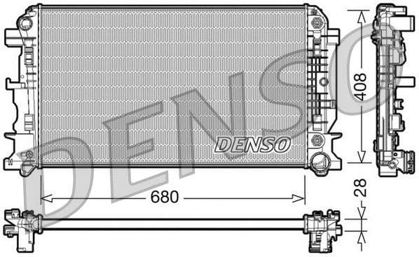 Radiator, engine cooling DRM17044
